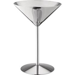Utopia Stainless Steel Martini Glass 240ml (Pack Of 6) Utopia Stainless Steel Martini Glass 240ml (Pack Of 6)
