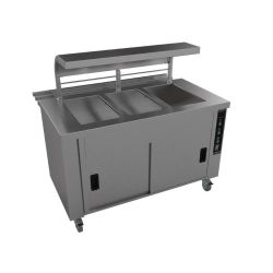 Falcon Chieftain 3 Well Heated Servery Counter With Trayslide HS3