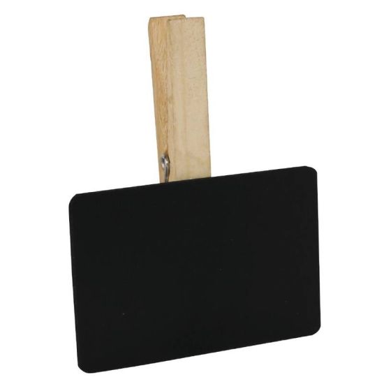 Olympia Mini Peg Chalk Board 80 X 70mm Box of 6 URO GM241