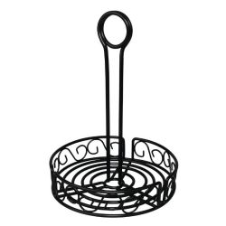 Olympia Wire Condiment Holder Black