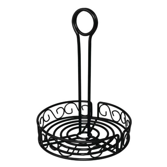 Olympia Wire Condiment Holder Black URO GM245