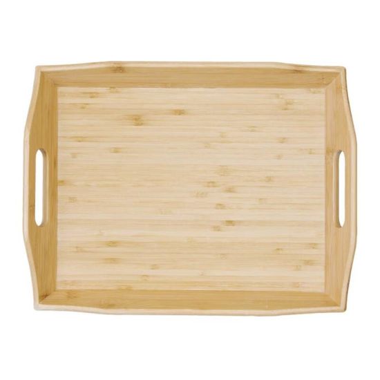 Bamboo Room Service Tray 15 X 11.5 In URO GM249 Bamboo Room Service Tray 15 X 11.5 In URO GM249