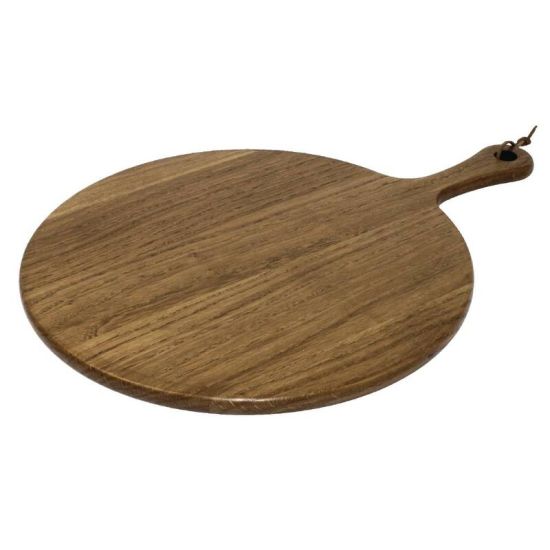 Olympia Acacia Handled Wooden Board Round 355mm URO GM262 Olympia Acacia Handled Wooden Board Round 355mm URO GM262