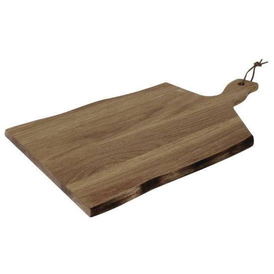 Olympia Acacia Wavy Handled Wooden Board Large URO GM264