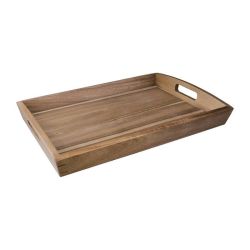 Olympia Large Acacia Wood Butler Tray 510mm Olympia Large Acacia Wood Butler Tray 510mm