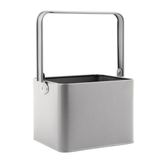Olympia Galvanised Table Tidy Grey URO GM296 Olympia Galvanised Table Tidy Grey URO GM296