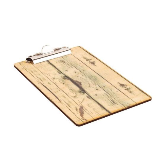 Wood Effect A4 Menu Presentation Clipboard URO GM300