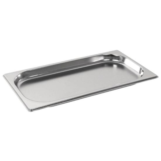 Vogue Stainless Steel GN 1/3 Pan 20mm URO GM310 Vogue Stainless Steel GN 1/3 Pan 20mm URO GM310