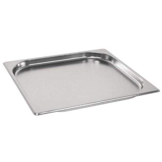 Vogue Stainless Steel GN 2/3 Pan 20mm URO GM314 Vogue Stainless Steel GN 2/3 Pan 20mm URO GM314
