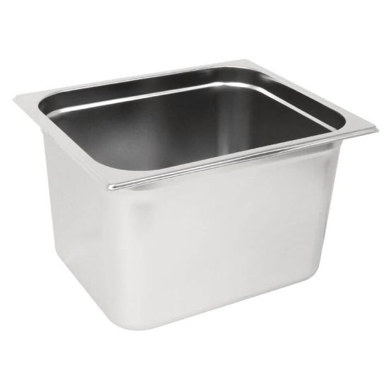 Vogue Stainless Steel GN 2/3 Pan 200mm URO GM315 Vogue Stainless Steel GN 2/3 Pan 200mm URO GM315