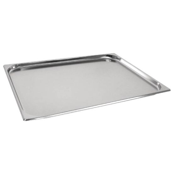 Vogue Stainless Steel GN 2/1 Double Size Gastronorm Pan 20mm URO GM316 Vogue Stainless Steel GN 2/1 Double Size Gastronorm Pan 20mm URO GM316
