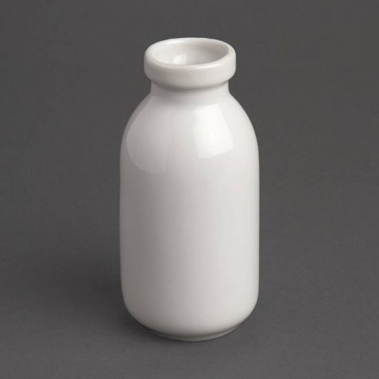 Olympia White Mini Milk Bottle 145ml Box of 12 URO GM368