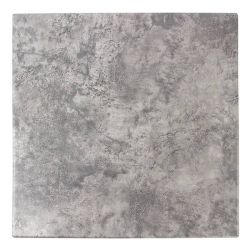 Werzalit Pre-drilled Square Table Top  Concrete 600mm