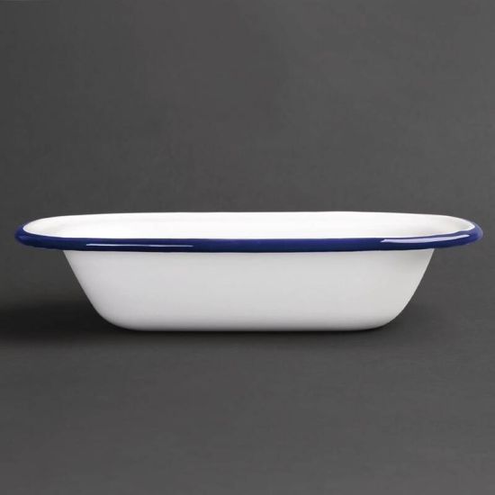 Olympia Enamel Pie Dish Rectangular 180 X 135mm Box of 6 URO GM511 Olympia Enamel Pie Dish Rectangular 180 X 135mm Box of 6 URO GM511
