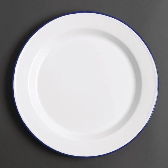 Olympia Enamel Dinner Plate 245mm Box of 6 URO GM512 Olympia Enamel Dinner Plate 245mm Box of 6 URO GM512
