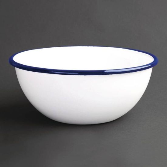 Olympia Enamel Pudding Bowl 155mm Box of 6 URO GM514 Olympia Enamel Pudding Bowl 155mm Box of 6 URO GM514