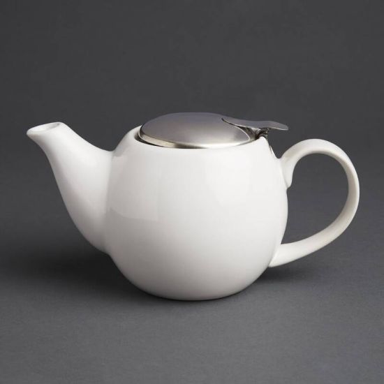 Olympia Cafe Teapot 510ml White URO GM593