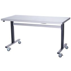 Parry Stainless Steel Adjustable Height Table Wide Electric Mobile 1500mm Parry Stainless Steel Adjustable Height Table Wide Electric Mobile 1500mm