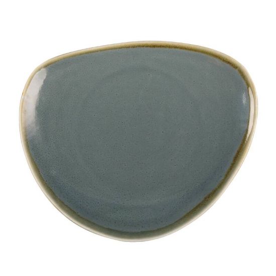 Olympia Kiln Triangular Plate Ocean 230mm Box of 6 URO GP342 Olympia Kiln Triangular Plate Ocean 230mm Box of 6 URO GP342