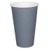 Fiesta Single Wall Takeaway Coffee Cups Charcoal 225ml / 8oz (Pack Of 1000)