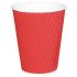 Fiesta Ripple Wall Takeaway Coffee Cups Red 340ml / 12oz (Pack Of 25)