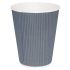 Fiesta Disposable Coffee Cups Ripple Wall Charcoal 225ml / 8oz (Pack Of 500)