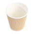 Fiesta Disposable Coffee Cups Ripple Wall Kraft 225ml / 8oz (Pack Of 25)