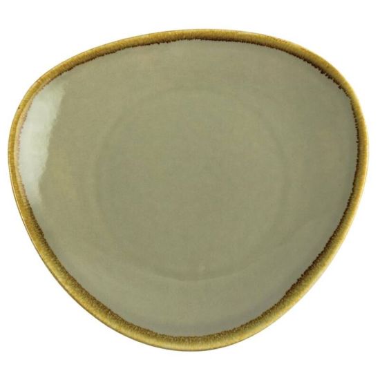 Olympia Kiln Triangular Plate Moss 280mm Box of 4 URO GP474 Olympia Kiln Triangular Plate Moss 280mm Box of 4 URO GP474