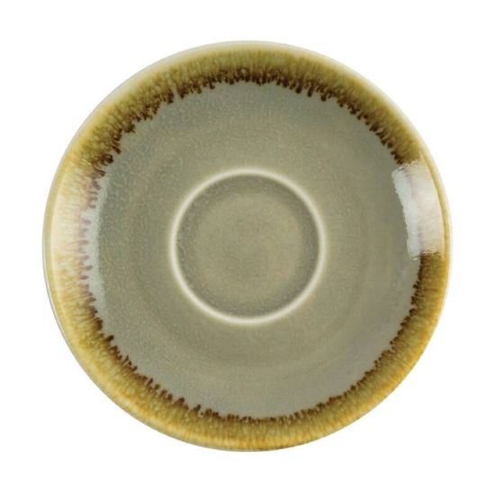 Olympia Kiln Espresso Saucer Moss Box of 6 URO GP477