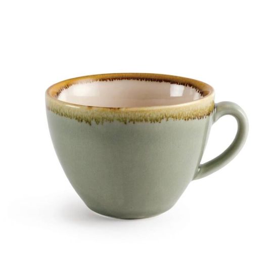 Olympia Kiln Cappuccino Cup Moss 230ml Box of 6 URO GP478 Olympia Kiln Cappuccino Cup Moss 230ml Box of 6 URO GP478