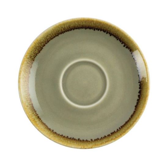 Olympia Kiln Cappuccino Saucer Moss 140mm Box of 6 URO GP479