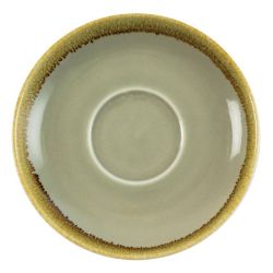 Olympia Kiln Cappuccino Saucer Moss 160mm (Pack of 6)