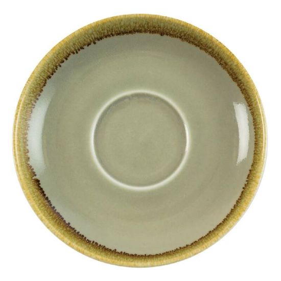 Olympia Kiln Cappuccino Saucer Moss 160mm Box of 6 URO GP481 Olympia Kiln Cappuccino Saucer Moss 160mm Box of 6 URO GP481
