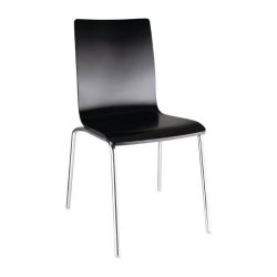 Bolero Black Square Back Side Chair (Pack Of 4) Bolero Black Square Back Side Chair (Pack Of 4)