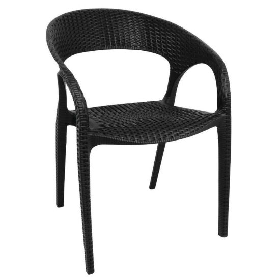 Bolero PP Rattan Wraparound Armchair (Pack Of 4) URO GR363 Bolero PP Rattan Wraparound Armchair (Pack Of 4) URO GR363