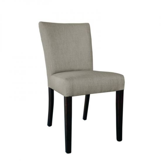 Bolero Contemporary Dining Chair Natural Hessian (Pack Of 2) URO GR367