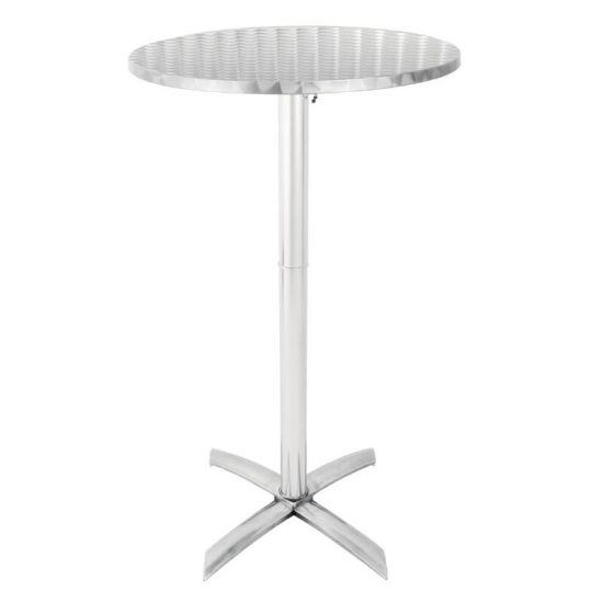 Bolero Flip Top Poseur Table Stainless Steel URO GR396