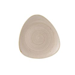 Churchill Stonecast Triangle Plate Nutmeg Cream 229mm (Pack Of 12) Churchill Stonecast Triangle Plate Nutmeg Cream 229mm (Pack Of 12)