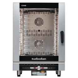 Blue Seal Turbofan 10 Grid Touch Control Combi Oven With Auto Wash EC40D10