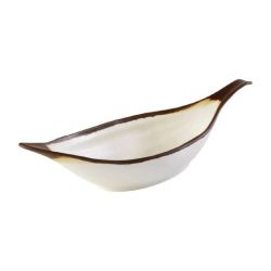 APS Crocker Leaf Bowl Cream. 420mm Length