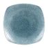 Churchill Studio Prints Raku Square Plates Topaz Blue 252mm (Pack Of 12)