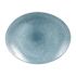 Churchill Studio Prints Raku Oval Coupe Plates Topaz Blue 270mm (Pack Of 12)