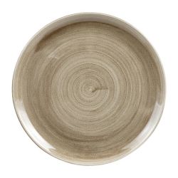 Churchill Stonecast Patina Antique Coupe Plates Taupe 324mm (Pack Of 6)
