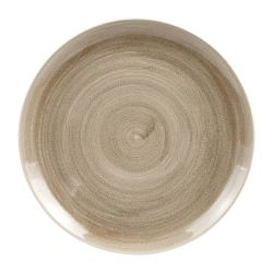 Churchill Stonecast Patina Antique Coupe Plates Taupe 288mm (Pack Of 12)