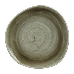 Churchill Stonecast Patina Antique Organic Round Plates Green 286mm (Pack Of 12)