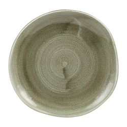 Churchill Stonecast Patina Antique Organic Round Plates Green 186mm (Pack Of 12)