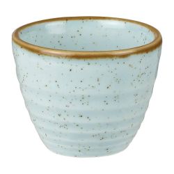 Churchill Stonecast Round Dip Pots  Duck Egg Ripple 57ml (Pack Of 12)