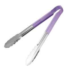 Vogue Colour Coded Serving Tong Purple 300mm Vogue Colour Coded Serving Tong Purple 300mm