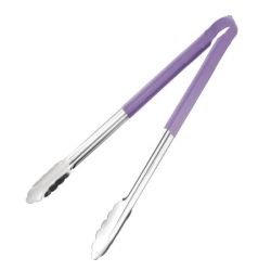 Vogue Colour Coded Serving Tong Purple 405mm Vogue Colour Coded Serving Tong Purple 405mm