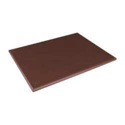 Hygiplas Extra Thick Low Density Brown Chopping Board Large Hygiplas Extra Thick Low Density Brown Chopping Board Large